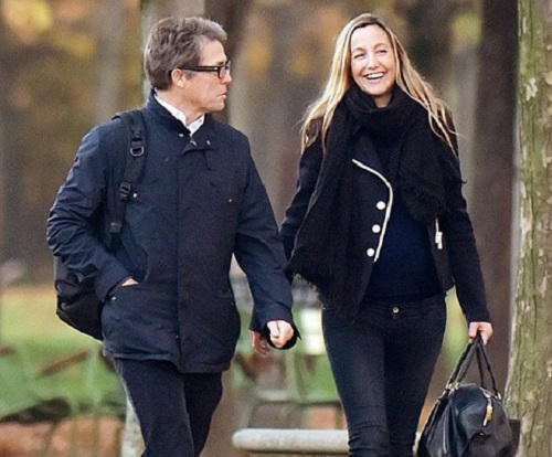 Hugh Grant &eacute;s Anna Eberstein harmadik gyermek&eacute;t v&aacute;rja